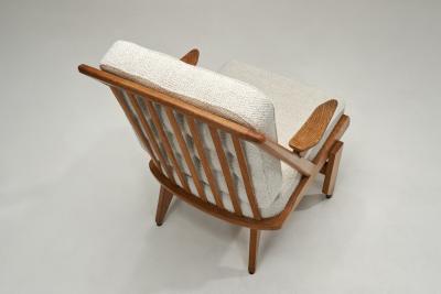 Guillerme et Chambron Guillerme et Chambron Sloping Armchair for Votre Maison France ca 1960s