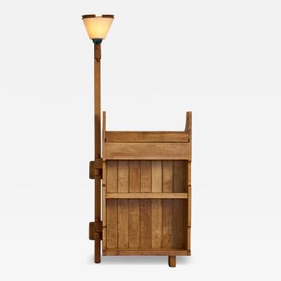 Guillerme et Chambron Gullierme et Chambron Rotating Cabinet with Lamp