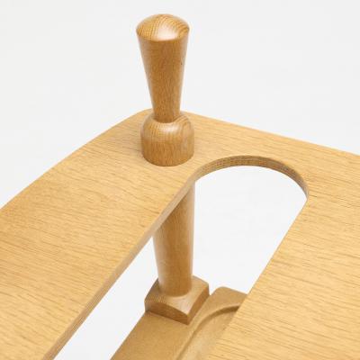 Guillerme et Chambron Laminated Oak Bar Cart by Guillerme et Chambron