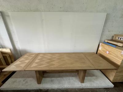 Guillerme et Chambron Massive Guillerme et Chambron Bleached Oak Dining Table for Votre Maison