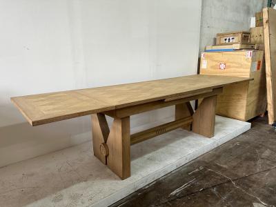 Guillerme et Chambron Massive Guillerme et Chambron Bleached Oak Dining Table for Votre Maison