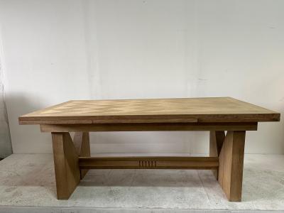 Guillerme et Chambron Massive Guillerme et Chambron Bleached Oak Dining Table for Votre Maison