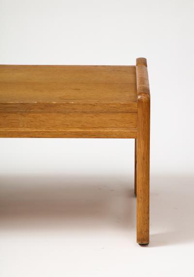 Guillerme et Chambron Oak Coffee Table by Guillerme et Chambron France c 1950