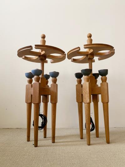 Guillerme et Chambron PAIR OF GUILLERME ET CHAMBRON TABLE LAMPS