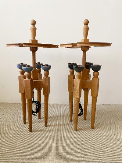 Guillerme et Chambron PAIR OF GUILLERME ET CHAMBRON TABLE LAMPS