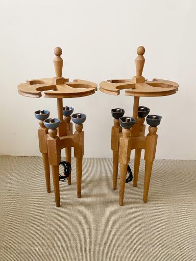 Guillerme et Chambron PAIR OF GUILLERME ET CHAMBRON TABLE LAMPS