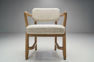 Guillerme et Chambron Pair of Guillerme et Chambron Denis Armchairs for Votre Maison France 1950s