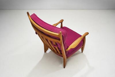 Guillerme et Chambron Pair of Guillerme et Chambron Edouard Armchairs for Votre Maison France 1960s