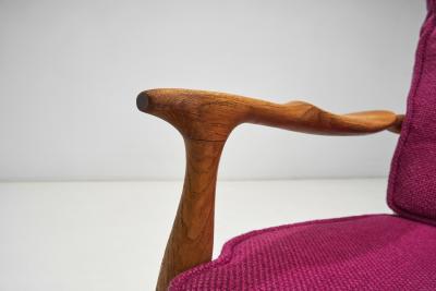 Guillerme et Chambron Pair of Guillerme et Chambron Edouard Armchairs for Votre Maison France 1960s