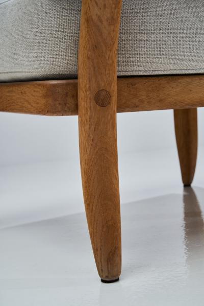 Guillerme et Chambron Pair of Jose Armchairs by Guillerme et Chambron France 1950s