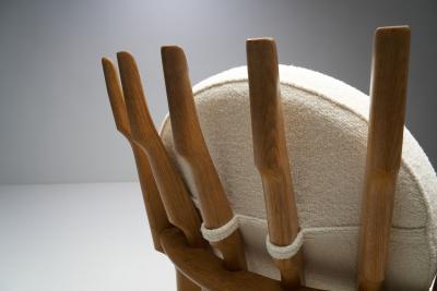 Guillerme et Chambron Petit Repos Armchair by Guillerme et Chambron for Votre Maison France 1950s