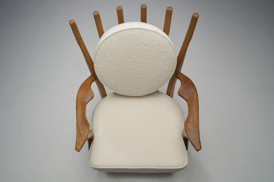 Guillerme et Chambron Petit Repos Armchair by Guillerme et Chambron for Votre Maison France 1950s