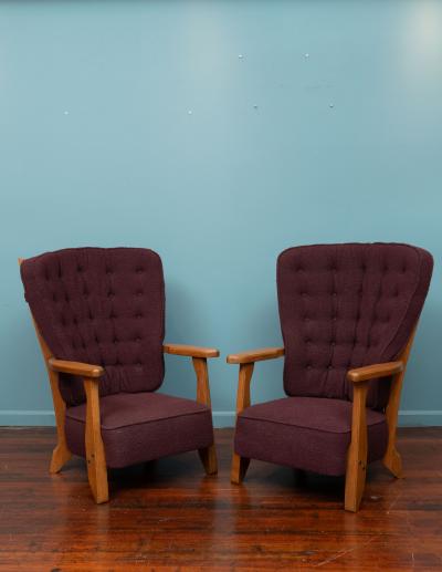 Guillerme et Chambron Robert Guillerme and Jacques Chambron Lounge Chairs for Votre Maison