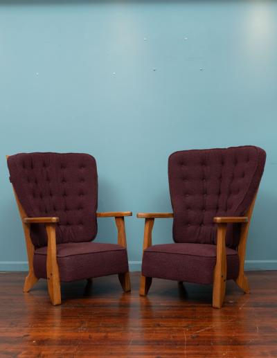 Guillerme et Chambron Robert Guillerme and Jacques Chambron Lounge Chairs for Votre Maison