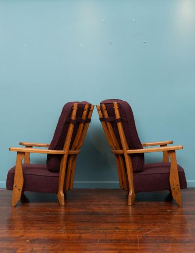 Guillerme et Chambron Robert Guillerme and Jacques Chambron Lounge Chairs for Votre Maison
