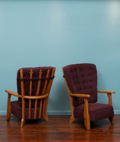 Guillerme et Chambron Robert Guillerme and Jacques Chambron Lounge Chairs for Votre Maison