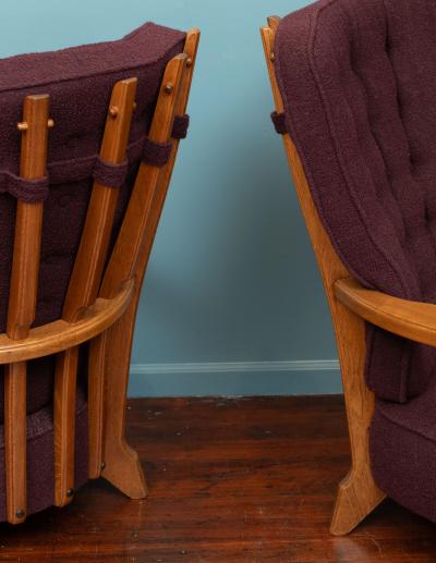 Guillerme et Chambron Robert Guillerme and Jacques Chambron Lounge Chairs for Votre Maison