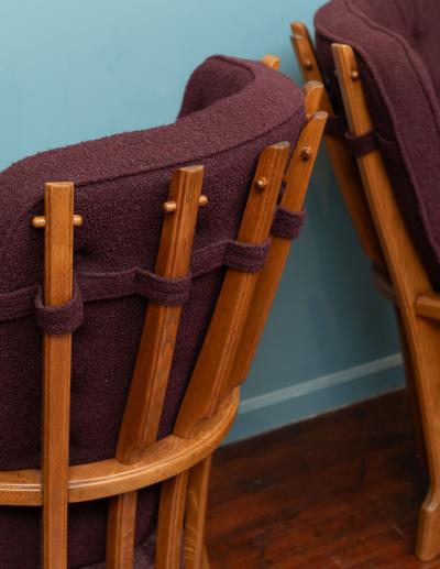 Guillerme et Chambron Robert Guillerme and Jacques Chambron Lounge Chairs for Votre Maison
