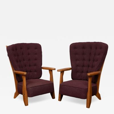 Guillerme et Chambron Robert Guillerme and Jacques Chambron Lounge Chairs for Votre Maison