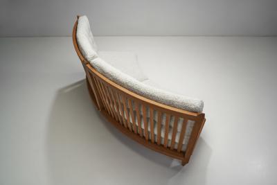 Guillerme et Chambron Robert Guillerme and Jacques Chambron Oak Sofa France 1960s