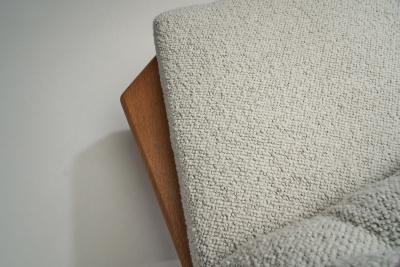 Guillerme et Chambron Robert Guillerme and Jacques Chambron Oak Sofa France 1960s