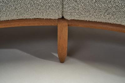 Guillerme et Chambron Robert Guillerme and Jacques Chambron Oak Sofa France 1960s
