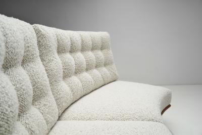 Guillerme et Chambron Robert Guillerme and Jacques Chambron Oak Sofa France 1960s