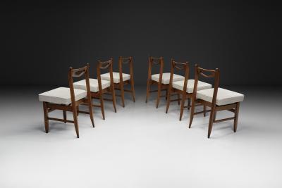 Guillerme et Chambron Six Dining Chairs by Guillerme et Chambron for Votre Maison France Mid 20th C