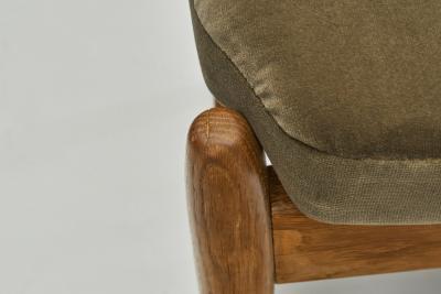 Guillerme et Chambron Six Guillerme et Chambron Fumay Dining Chairs for Votre Maison France 1960s