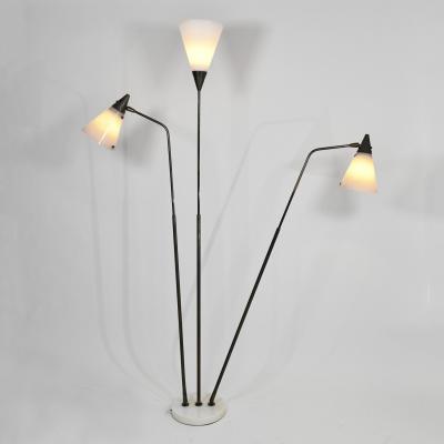 Guiseppe Ostuni Telescopic and adjustable three arm standing lamp