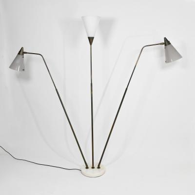 Guiseppe Ostuni Telescopic and adjustable three arm standing lamp