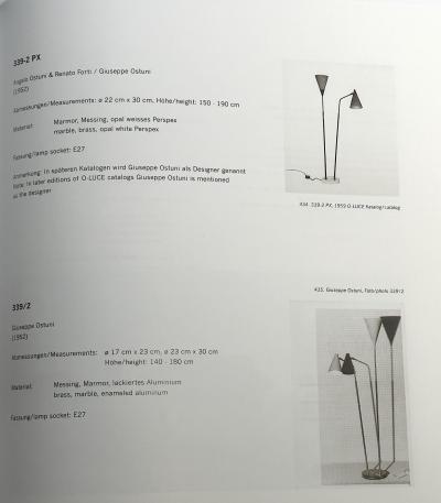 Guiseppe Ostuni Telescopic and adjustable three arm standing lamp