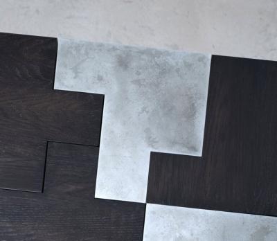 Gulla Jonsdottir Zinc and Blackened Oak Puzzle Table 2023