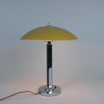 Gunilla Jung Exceedingly Rare Yellow Gunilla Jung Table Lamp Model 2004 Orno 1930s