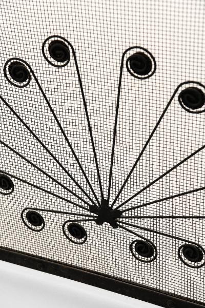 Gunnar Ander Fire Screen in Metal by Gunnar Ander 1960s