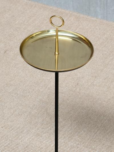 Gunnar Ander Gunnar Ander Side Drinks Table in Brass and Black Granite Ystad Metall 1950s