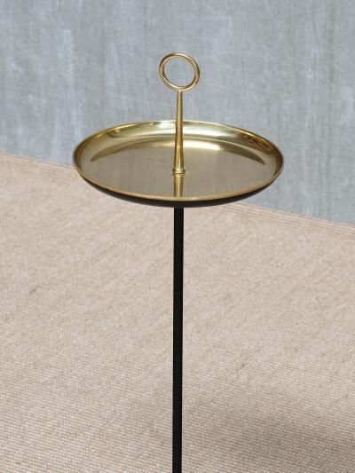 Gunnar Ander Gunnar Ander Side Drinks Table in Brass and Black Granite Ystad Metall 1950s