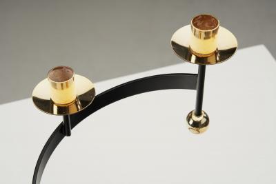 Gunnar Ander Gunnar Ander Sonata Candle Holder for Ystad Metall Sweden 1950s