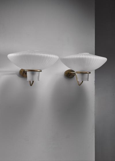 Gunnar Asplund Pair of Asea wall lamps Sweden 1950s