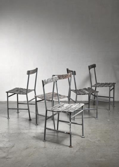 Gunnar Asplund Set of 5 Gunnar Asplund garden chairs