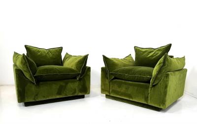 Gunnar Gravesen Pair of Green Armchairs Cado by Gunnar Gravesen and David Lewis Divano for ICF