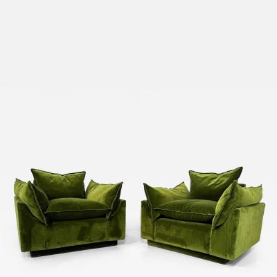 Gunnar Gravesen Pair of Green Armchairs Cado by Gunnar Gravesen and David Lewis Divano for ICF