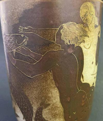 Gunnar Nylund Cavorting Mermaids Vase Gunnar Nylund for Rorstrand 