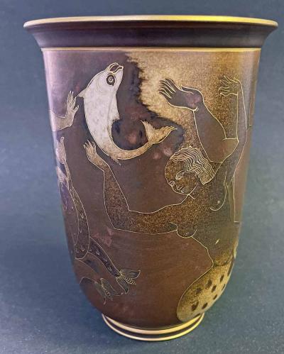 Gunnar Nylund Cavorting Mermaids Vase Gunnar Nylund for Rorstrand 