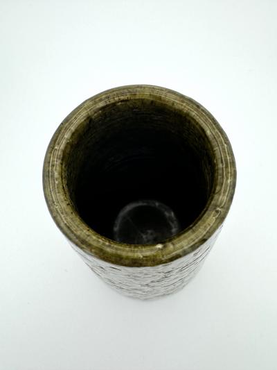Gunnar Nylund Green Chamotte Stoneware Vase