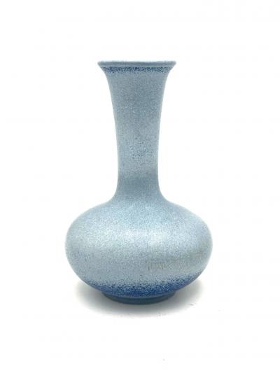 Gunnar Nylund Grey Blue Eggshell Glazed Stoneware Vase