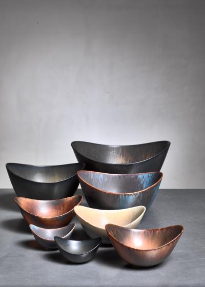 Gunnar Nylund Group of 8 Gunnar Nylund ceramic bowls for R rstrand Sweden