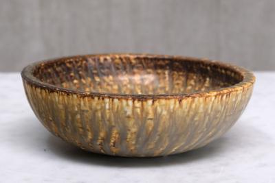 Gunnar Nylund Gunnar Nylund Rubus Stoneware Bowl R rstrand Sweden 1965