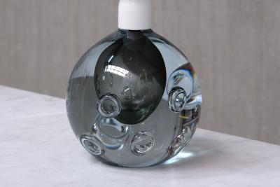 Gunnar Nylund Gunnar Nylund Table Lamp in Bubble Glass Silk Str mbergshyttan Sweden 1960s