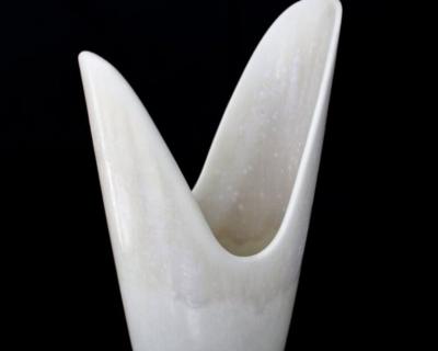 Gunnar Nylund Gunnar Nylund for R rstrand Swedish cream white vase ARo